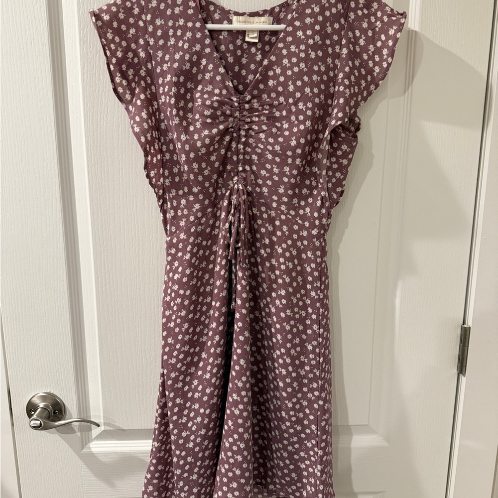 Monteau Los Angeles Floral Purple Dress S